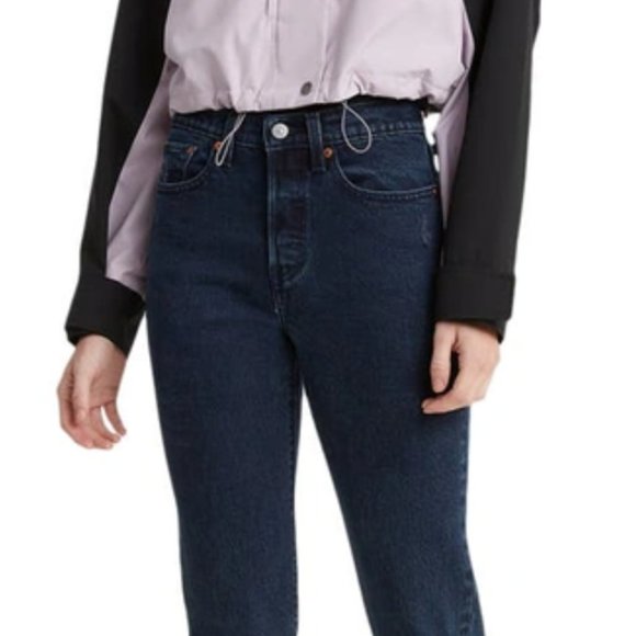 Levi's Wedgie Icon Fit Raw Hem Jeans - Picture 2 of 7